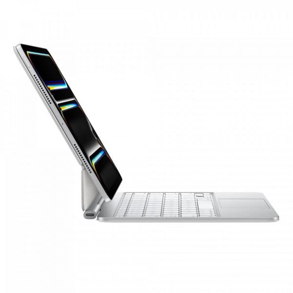 Apple Magic Keyboard för 11" iPad Pro (M4) - tangentbord och skydd, vit (MWR03)