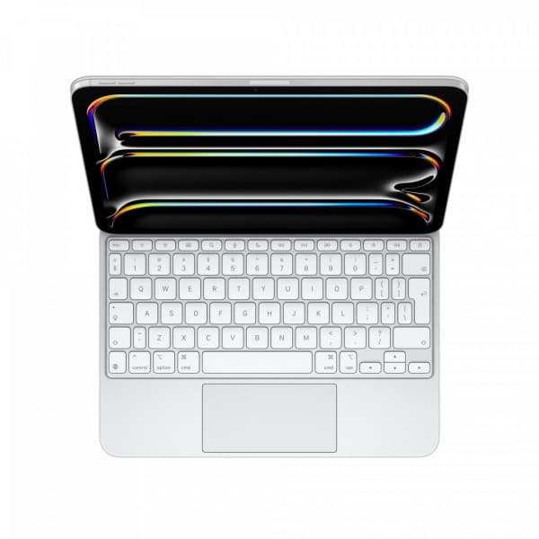 Apple Magic Keyboard för 11" iPad Pro (M4) - tangentbord och skydd, vit (MWR03)
