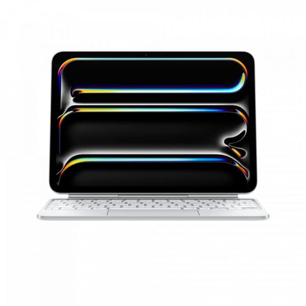 Apple Magic Keyboard för 11" iPad Pro (M4) - tangentbord och skydd, vit (MWR03)