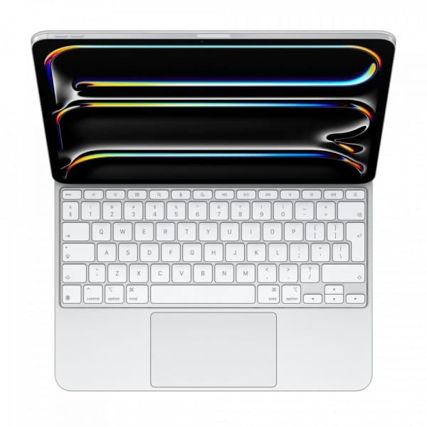 Apple Magic Keyboard 13" iPad Prolle (M4) -näppäimistö ja suoja, valkoinen (MWR43)