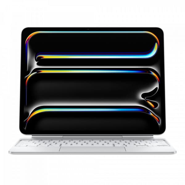 Apple Magic Keyboard 13" för iPad Pro (M4) - tangentbord och skydd, vit (MWR43)