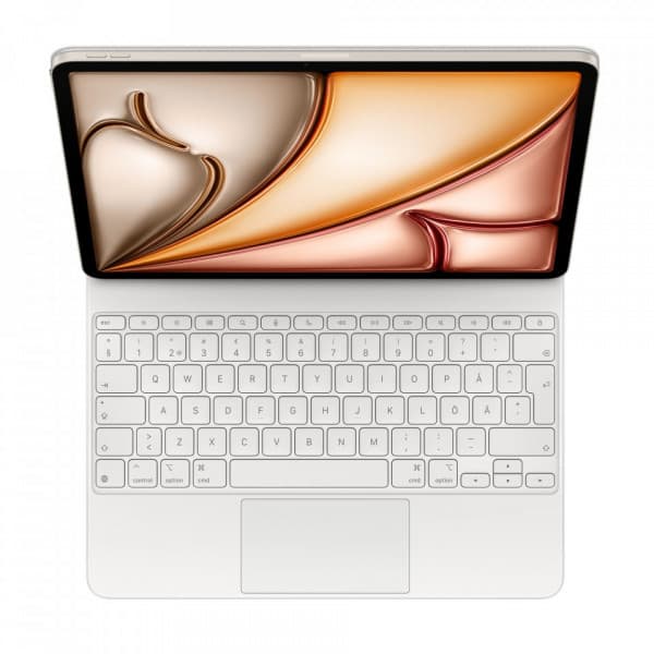 Apple Magic Keyboard 13" för iPad Air (M3) tangentbord och skydd, vit (MDFW4)