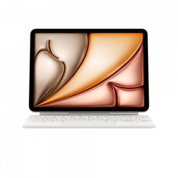 Apple Magic Keyboard 11" iPad Airille (M3) näppäimistö ja suoja, valkoinen (MDFV4)