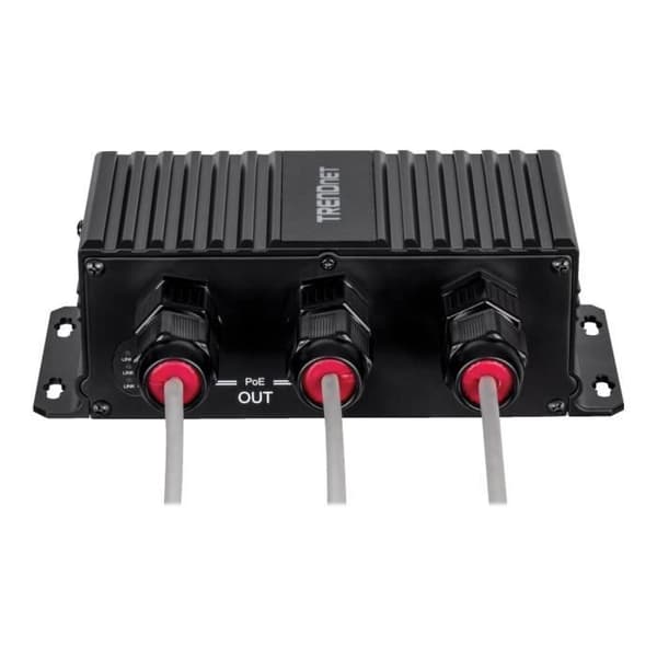 TRENDnet Network Extender - 2 x Ethernet 1000Base-T - 200 m förlängningsräckvidd - Väggfäste