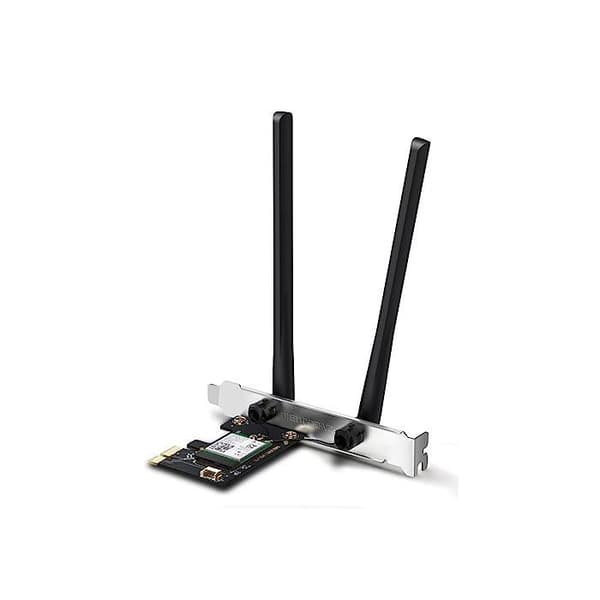 MERCUSYS WiFi 6 PCIe WiFi-kort AX3000Mbps - MA80XE - Bluetooth 5.3 Dualband - Intel Wi-Fi 6E-chipset - WPA3, MU-MIMO - Windows 11/10 Svart