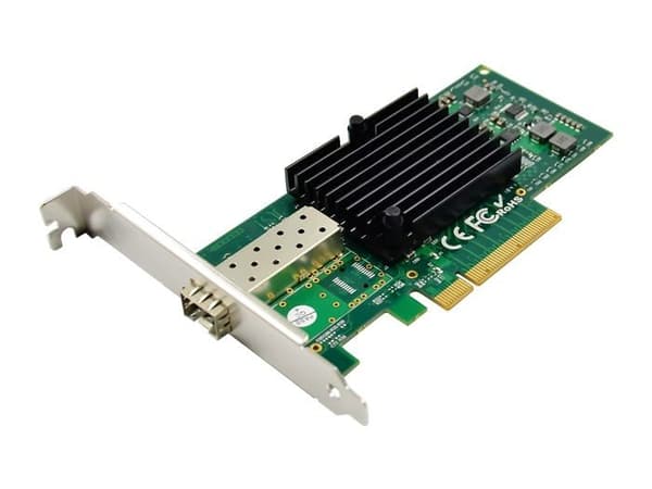 Levelone GNC-0201 10 Gigabit PCIe fiberoptiskt nätverkskort 1 x 10 GbE SFP+ kortplatser Gjuten aluminium