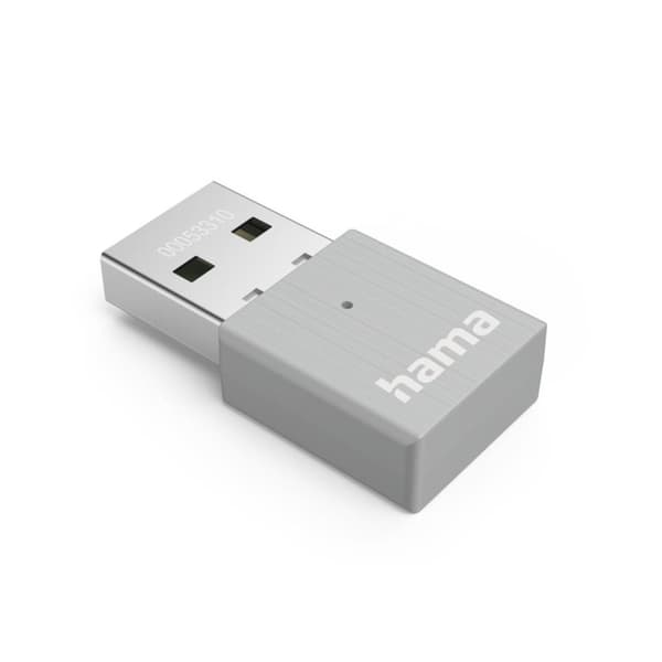 Hama 00053310 nätverkskort WLAN 600 Mbit/s (00053310) Grå