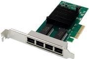 Digitus 4 Port RJ45 Intel I350 Server NIC - Indbygget - Kablet - PCI Express - Ethernet - 5000 Mbit/s - Sort - Grøn (DN-10114)