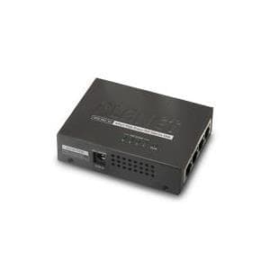 PLANET 4-Port IEEE 802.3at High Power over Ethernet (HPOE-460) Blå
