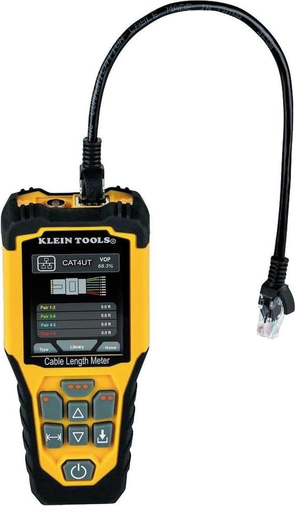 Klein Tools 501-915 Network Kabel Tester Tidsdomæne Reflectometry Gul (501-915)
