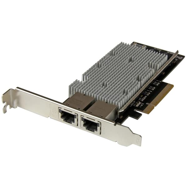 StarTech.com 2 Port PCI Express 10GBase-T Ethernet-netværkskort med Intel X540 Chip - Netværksadapter - PCI Express 2.0 x8 lavprofil - 10GBase-T x 2 -