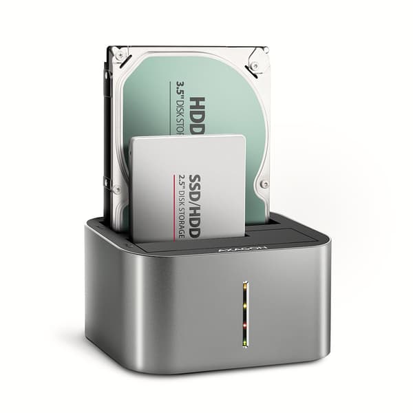 AXAGON ADSA-DC USB3.2 Gen1 - 2x SATA 6G CLONE DUBBEL HDD Dockningsstation ASMedia