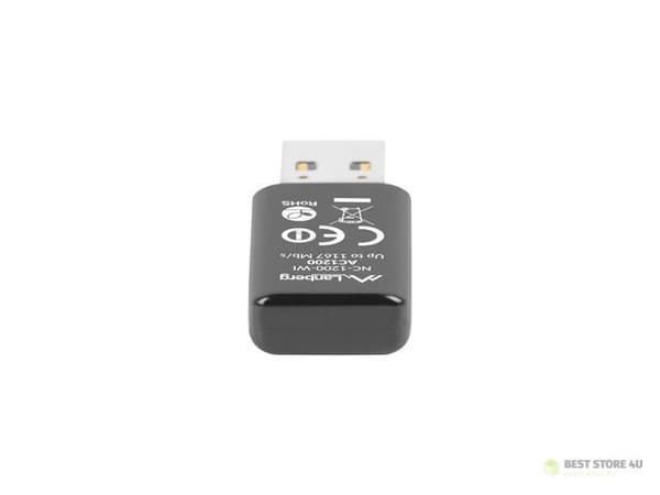Lanberg AC1200 NC-1200-WI nätverkskort (USB 3.0)