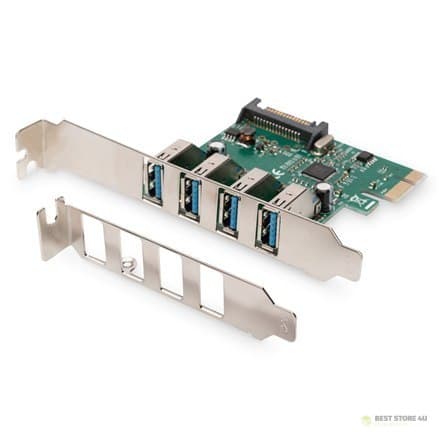 Digitus | USB-adapter | USB | USB 2.0 | SuperSpeed USB 3.0 | PCI Express 2.0 x1