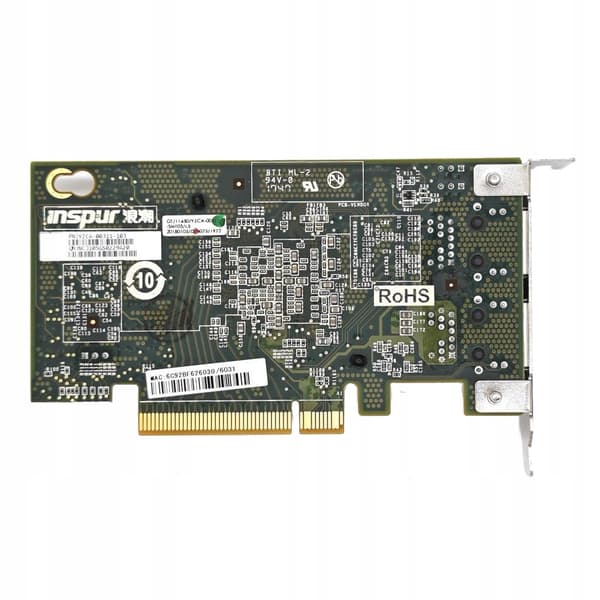 NÄTVERKSKORT Dubbelt RJ45 10 GB PCI Express LÅG Snabbt Internet