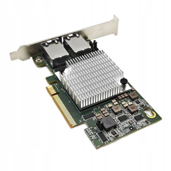 NÄTVERKSKORT Dubbelt RJ45 10 GB PCI Express LÅG Snabbt Internet