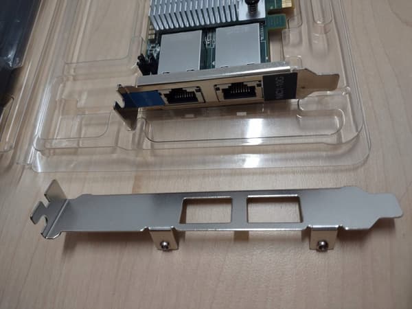 NÄTVERKSKORT Dubbelt RJ45 10 GB PCI Express LÅG Snabbt Internet