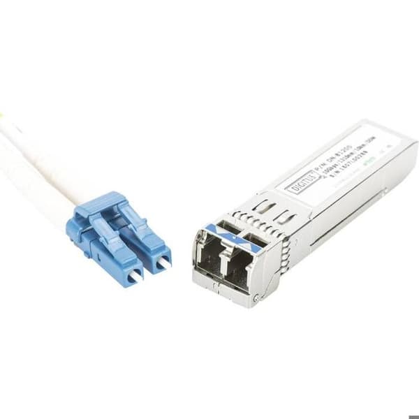 10 Gigabit Ethernet LC multi-mode SFP (mini-GBIC) sändarmodul upp till 300 m 850 nm - DIGITUS DN-81200