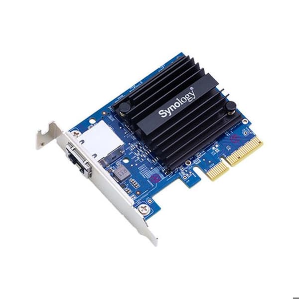 10 GB Ethernet-kort för NAS-lagringsenhet - Synology E10G18-T1 - PCI Express 3.0 x4 Svart, Blå