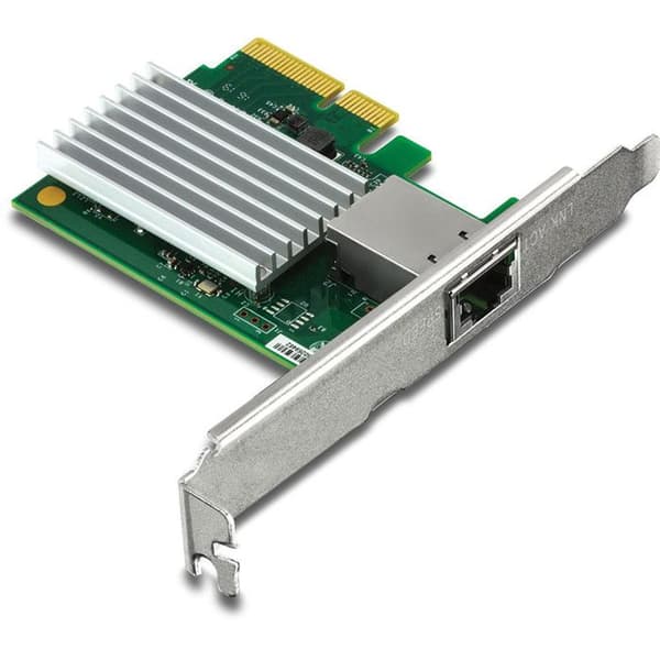 10 GB Ethernet-kort - TRENDNET TEG-10GECTX - PCI Express 2.0 x4 - 1 port - Twisted Pair Grön, Grå