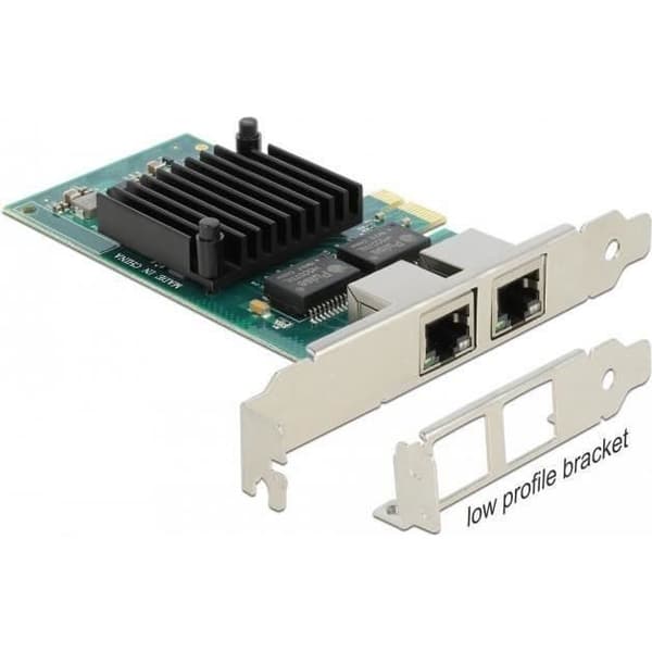 Delock - Netzwerkadapter - PCIe 2.1 - Gigabit Ethernet x 2 () - 88502