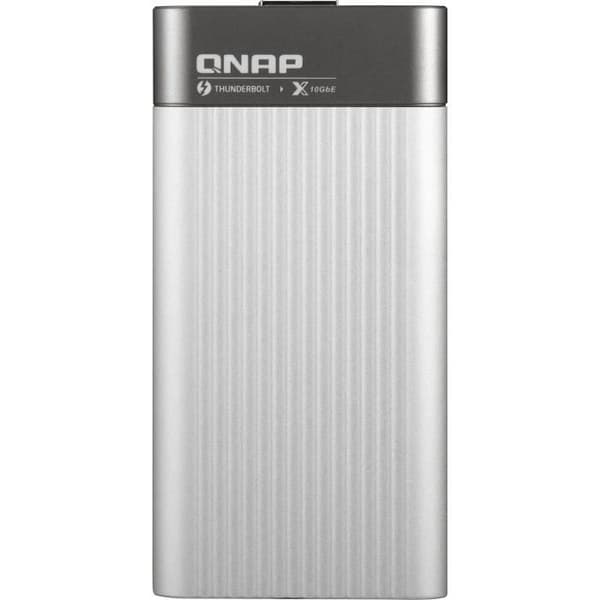 QNAP - Thunderbolt 3 till 10GbE NBASE-T-adapter Svart, Silver