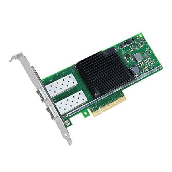 Ethernet-kort 10Gb - INTEL - X710 - PCI Express 3.0 x8 - 2 portar - Pålitliga prestanda Svart, Grön