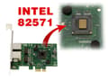 Miniatyrbild 2 av 3: PCIe 2 portar RJ45 Dual LAN GIGABIT ethernet 10 100 1000 1G nätverkskontrollkort med Intel 82571 Chipset