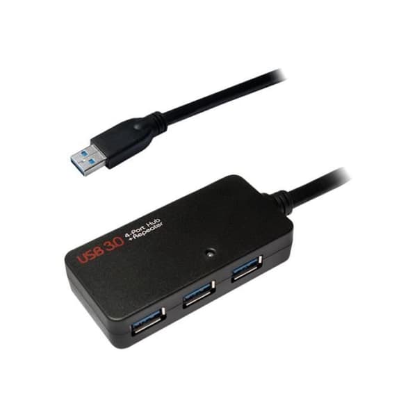 USB-förlängningskabel - LogiLink - USB 3.0 - upp till 10m - 4 portar