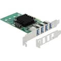 Miniatyrbild 1 av 2: PCI Express-kort - DeLOCK - 89048 - 4 portar USB 3.0 - Quad Channel - 5 Gbps