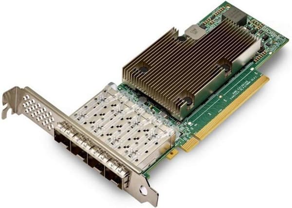 Broadcom NetXtreme E-Series P425G - Netzwerkadapter - PCIe 4.0 x16 Low-Profile - 10/25 Gigabit SFP28 x 4 -