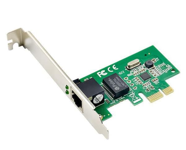 MicroConnect Gigabit PCIe -verkkokortti. Matalaprofiilinen.