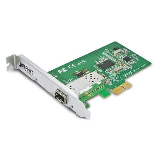 Planet PCI Express Gigabit Fiber, ENW-9701 Grön, Rostfritt stål