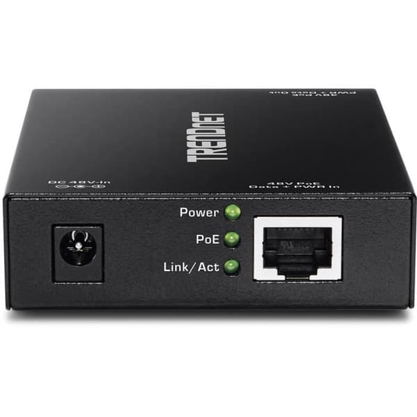 TRENDnet TPE-E100 Network Repeater - Nätverk (RJ-45) - 10/100/1000Base-T - Väggfäste