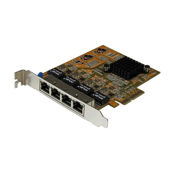 STARTECH 4-portars Gigabit Ethernet PCI Express nätverkskort med Realtek RTL8111G Chipset - PCIe GbE NIC Adapter