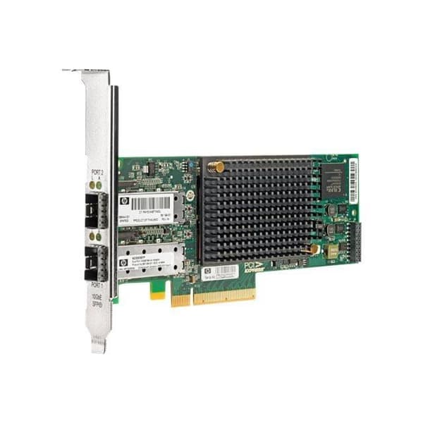 HP NC550SFP Dual Port 10GbE serveradapter Svart, Silver