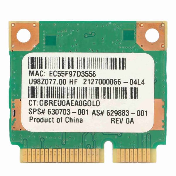 trådløs netværksadapter wifi-adapter til hp-computer RT5390 SPS 630703-001 mini pcie 802.11n