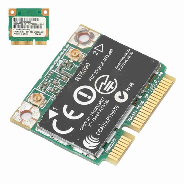trådløs netværksadapter wifi-adapter til hp-computer RT5390 SPS 630703-001 mini pcie 802.11n