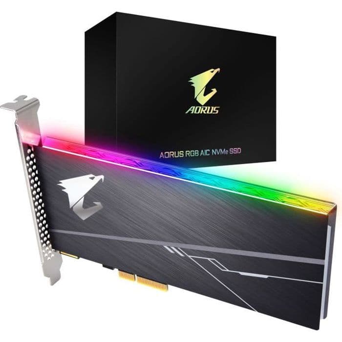 GIGABYTE - Disque SSD Interne - Aorus - 512Go - M.2 NVMe (GP-ASACNE2512GTTDR)
