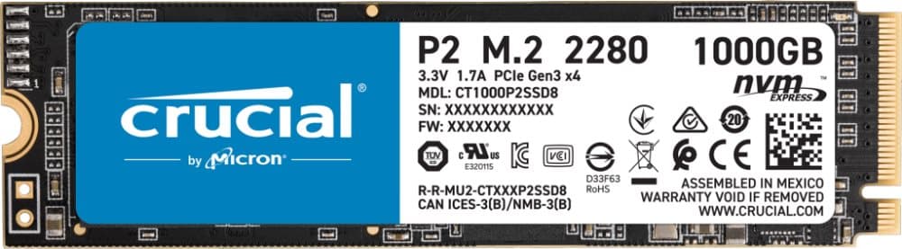 Crucial P2 1TB NVMe - BF20