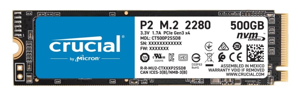 Afgørende P2 SSD 500GB