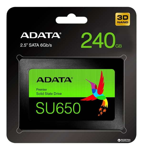 ADATA Ultimate SU650 2,5""SSD 240 GB 3D NAND Flash 520 MB/s