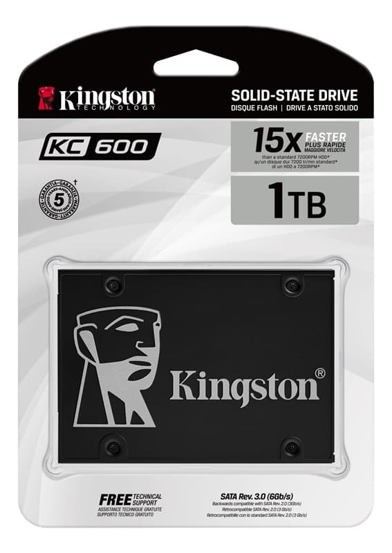 Kingston 1024G SSD KC600 SATA3 2.5"