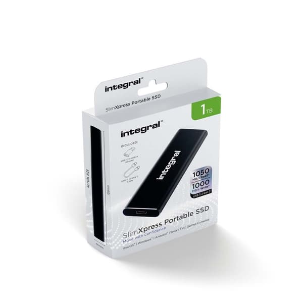 Integral 1 TB SlimXpress bærbar SSD