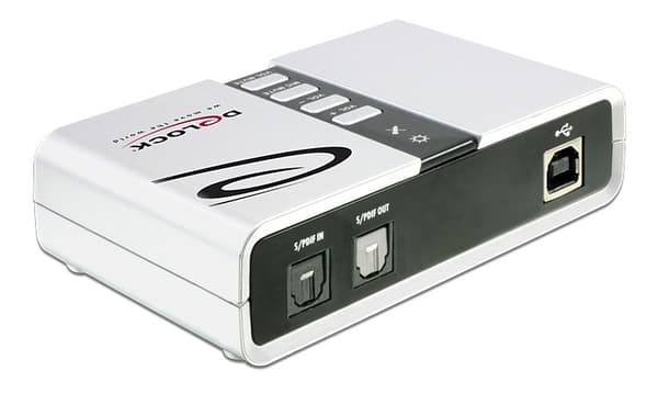 DeLOCK USB 2.0 lydkort, 7.1, tilslutninger til hovedtelefoner, højtal