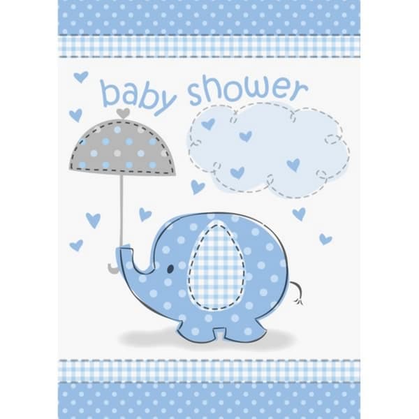 Unique Party Paraplyer Baby Shower invitationer Blue/White One Size