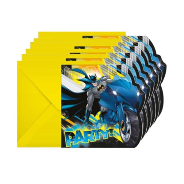 Buttericks Invitationskort, Batman 6 stk