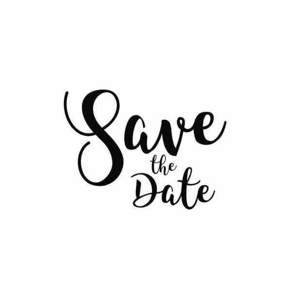 Stämpel "Save the Date", 6x7cm