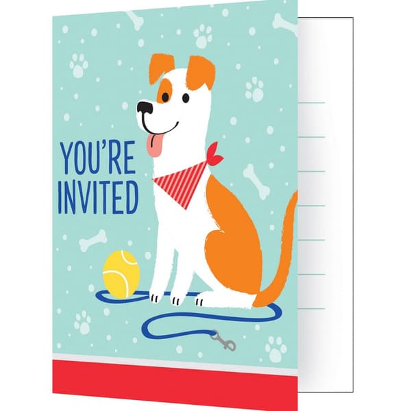 Creative Party Dogs Invitations (Pack of 8)