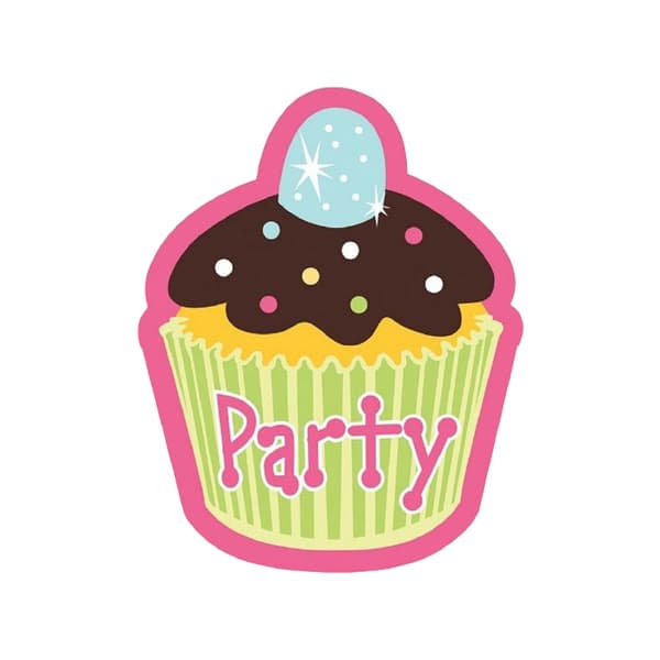 Creative Party Sweet Treat Birthday Invitations (Pack of 8) Multicoloured One Size